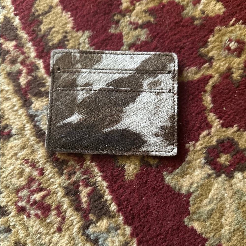 Cowhide Card/Cash Holder